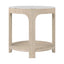 Theodore Alexander Living Horizon Round Quartz Side Table House of Isabella UK