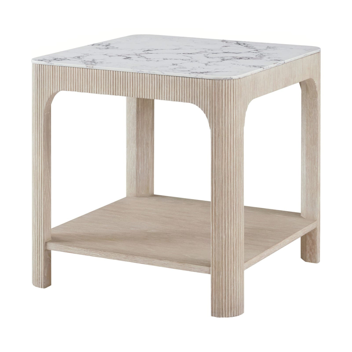Theodore Alexander Living Horizon Square Quartz Side Table House of Isabella UK