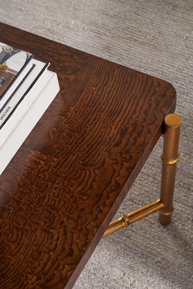 Theodore Alexander Living Kesden Coffee Table Ash Burl Veneer House of Isabella UK
