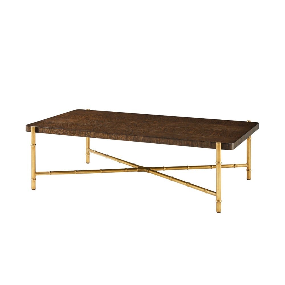 Theodore Alexander Living Kesden Coffee Table Ash Burl Veneer House of Isabella UK