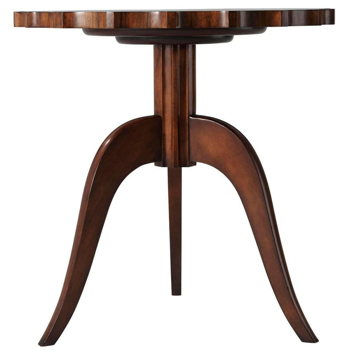 Modern Piecrust Accent Table.
