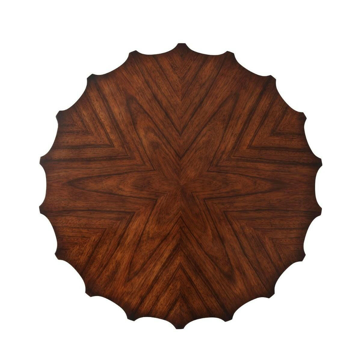 Modern Piecrust Accent Table.