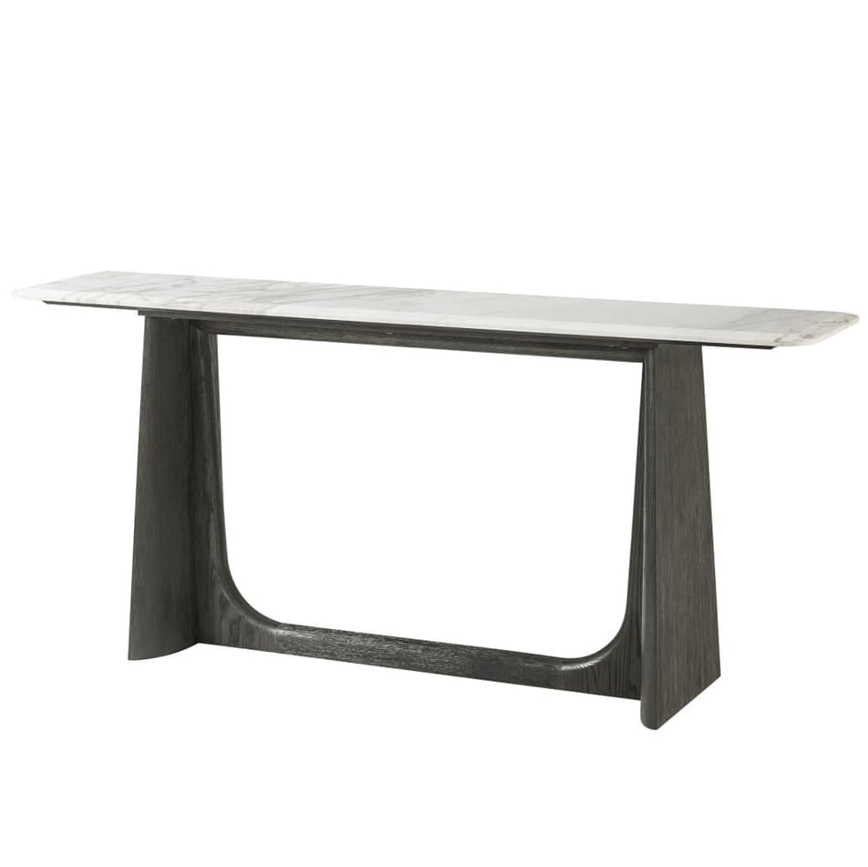 Theodore Alexander Living Repose Wooden Console Table Marble Top House of Isabella UK
