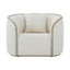 Theodore Alexander Living Repose Wooden Upholstered Club Chair in Grey Oak Finish House of Isabella UK