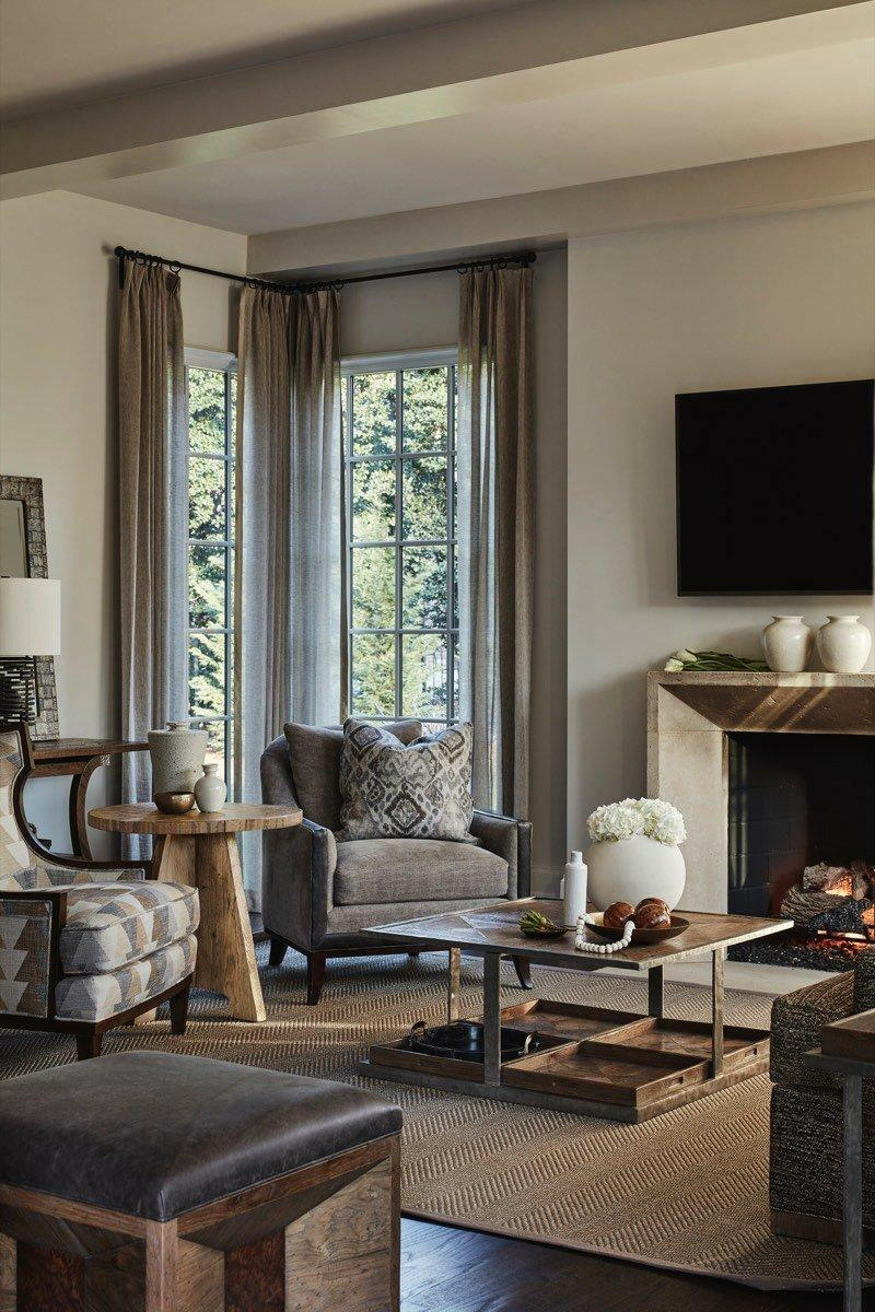 Round Side Table Mill Hill in Echo Oak.