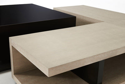 Theodore Alexander Living Square Coffee Table Manchester in Oak & Cava Lacquer House of Isabella UK