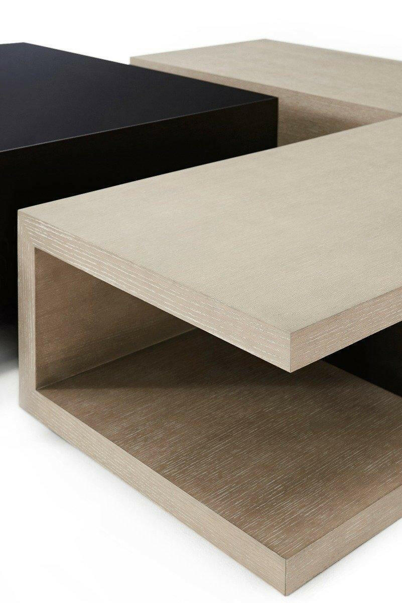 Square Coffee Table Manchester in Oak & Cava Lacquer.
