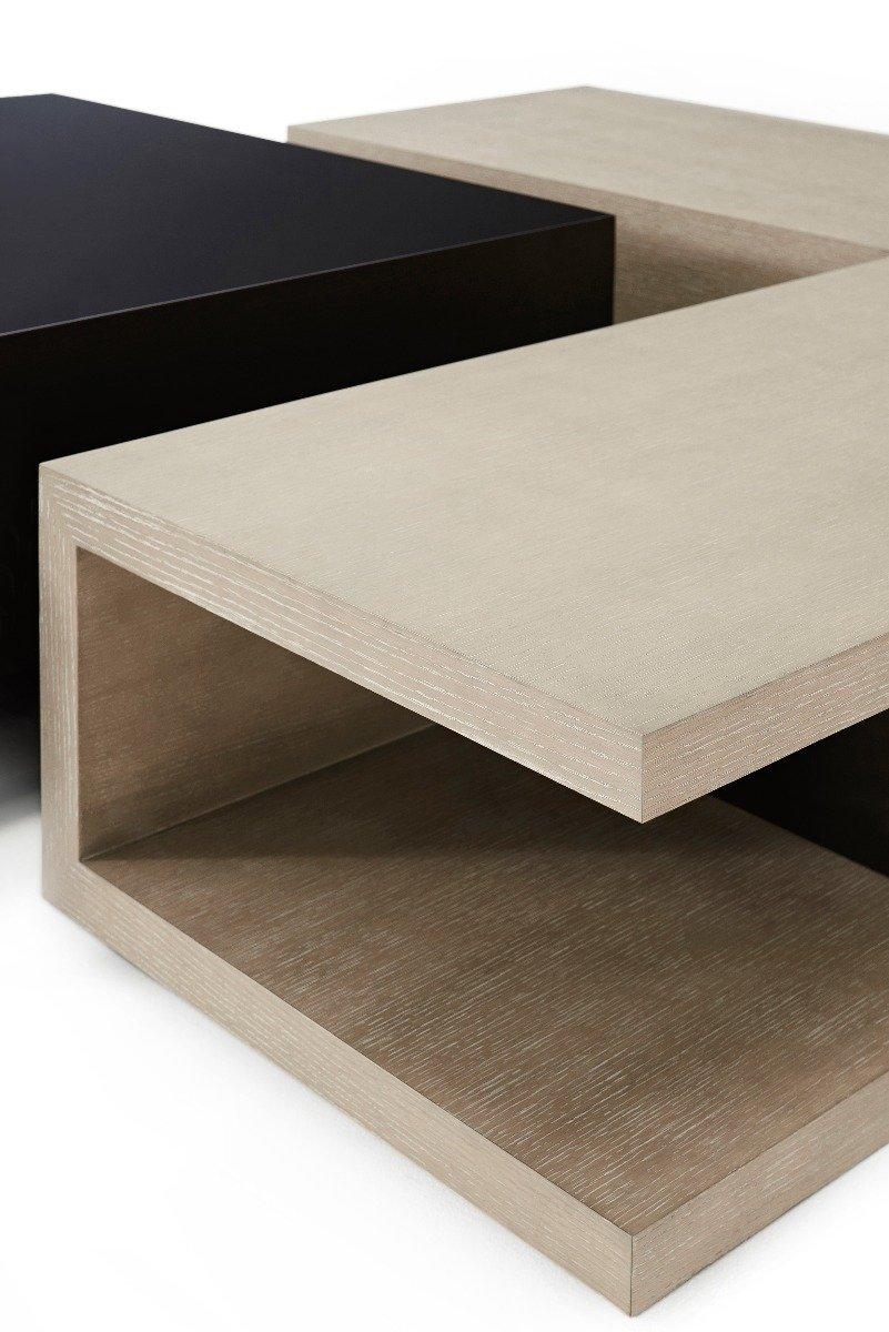 Theodore Alexander Living Square Coffee Table Manchester in Oak & Cava Lacquer House of Isabella UK