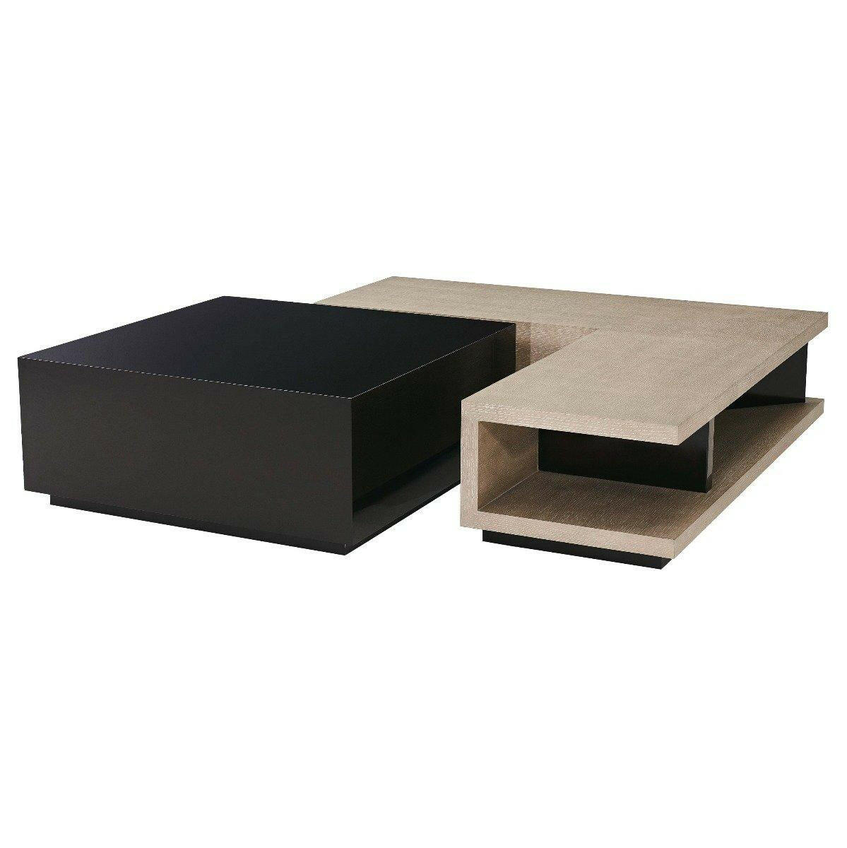 Square Coffee Table Manchester in Oak & Cava Lacquer.