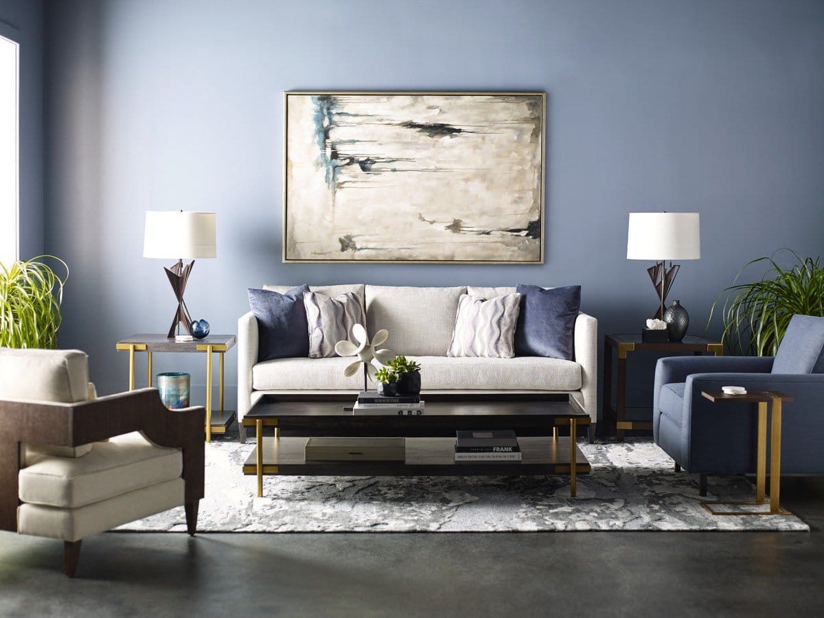 Theodore Alexander Living Square Side Table Rayan in Cardamon House of Isabella UK