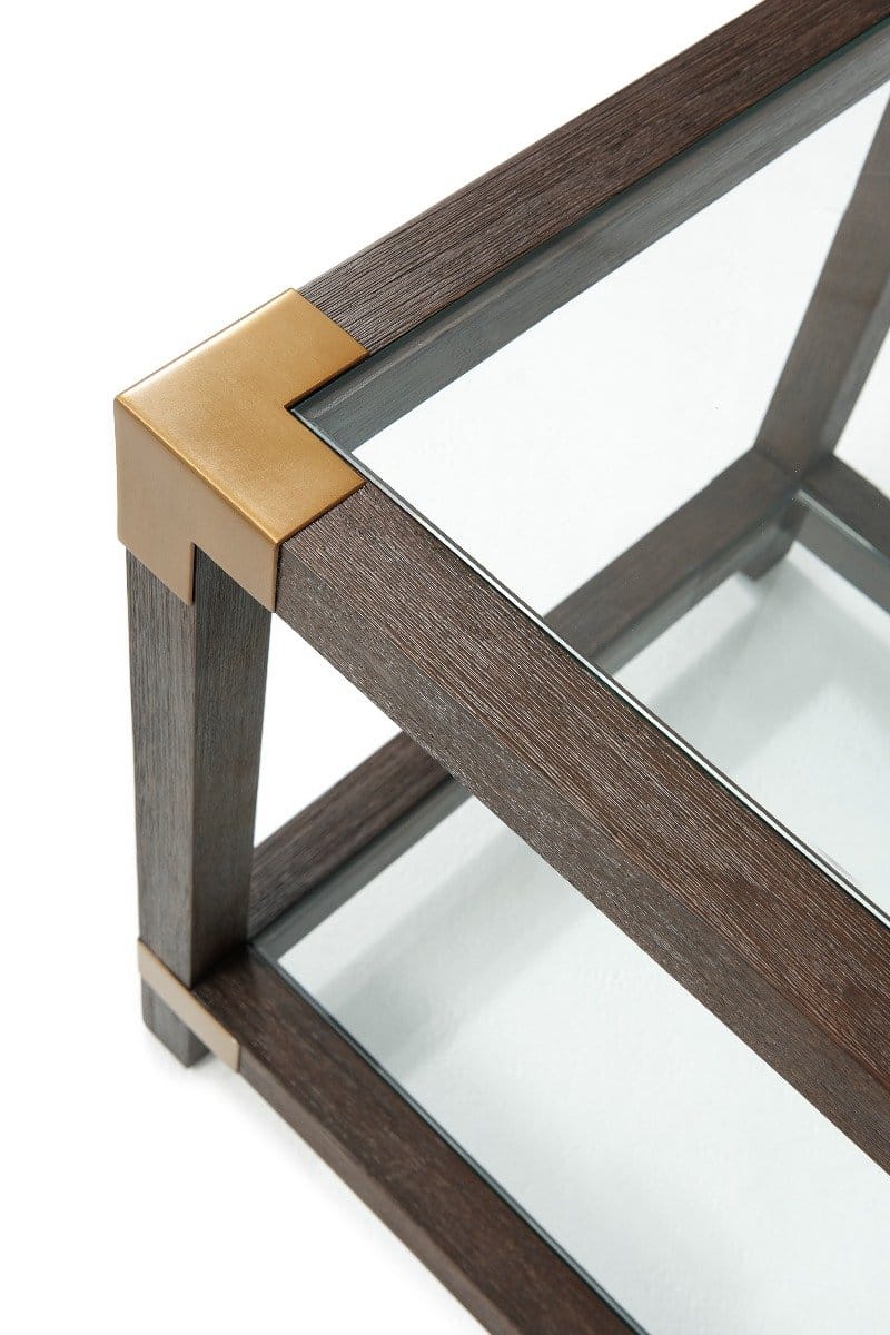 Theodore Alexander Living Square Side Table Rayan in Cardamon House of Isabella UK