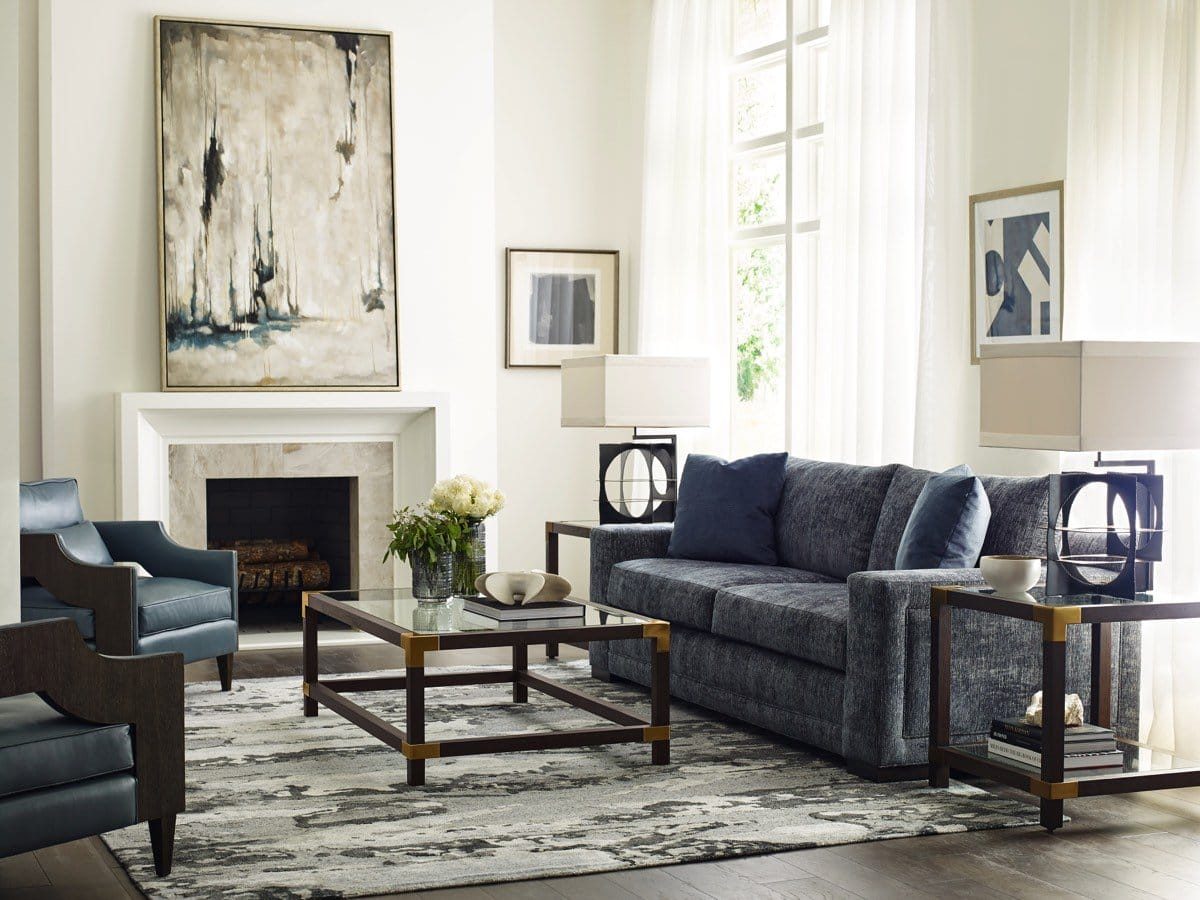 Theodore Alexander Living Square Side Table Rayan in Cardamon House of Isabella UK