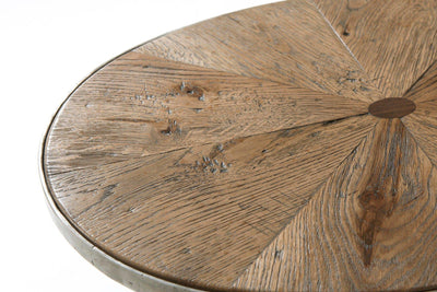 Theodore Alexander Living Supper Table Sunburst in Echo Oak House of Isabella UK