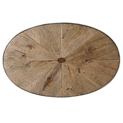 Theodore Alexander Living Supper Table Sunburst in Echo Oak House of Isabella UK