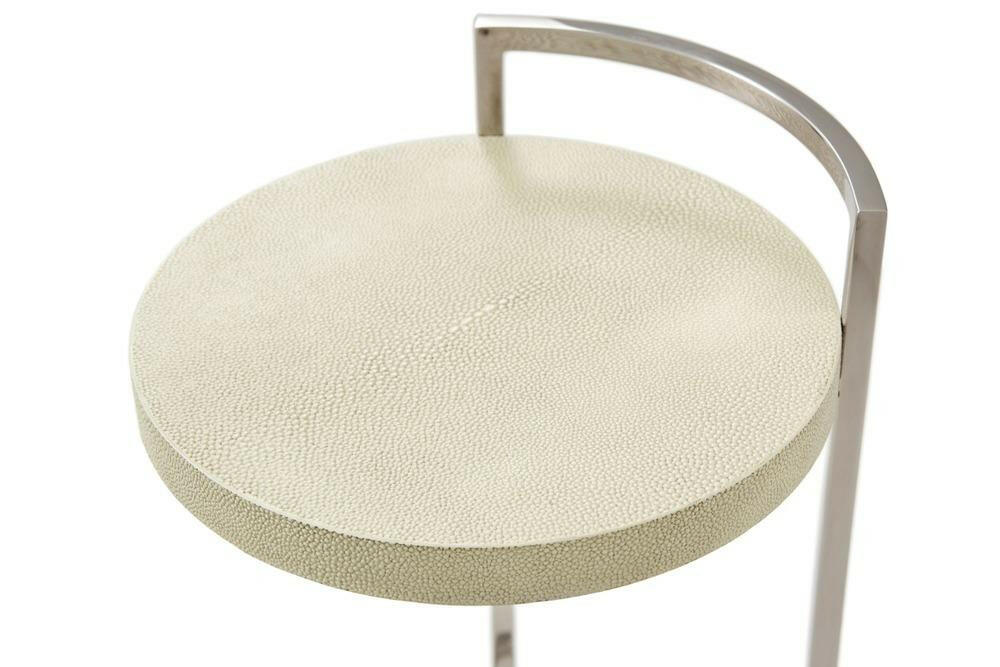 Ta Studio Accent Table Alistair in Overcast Finish.