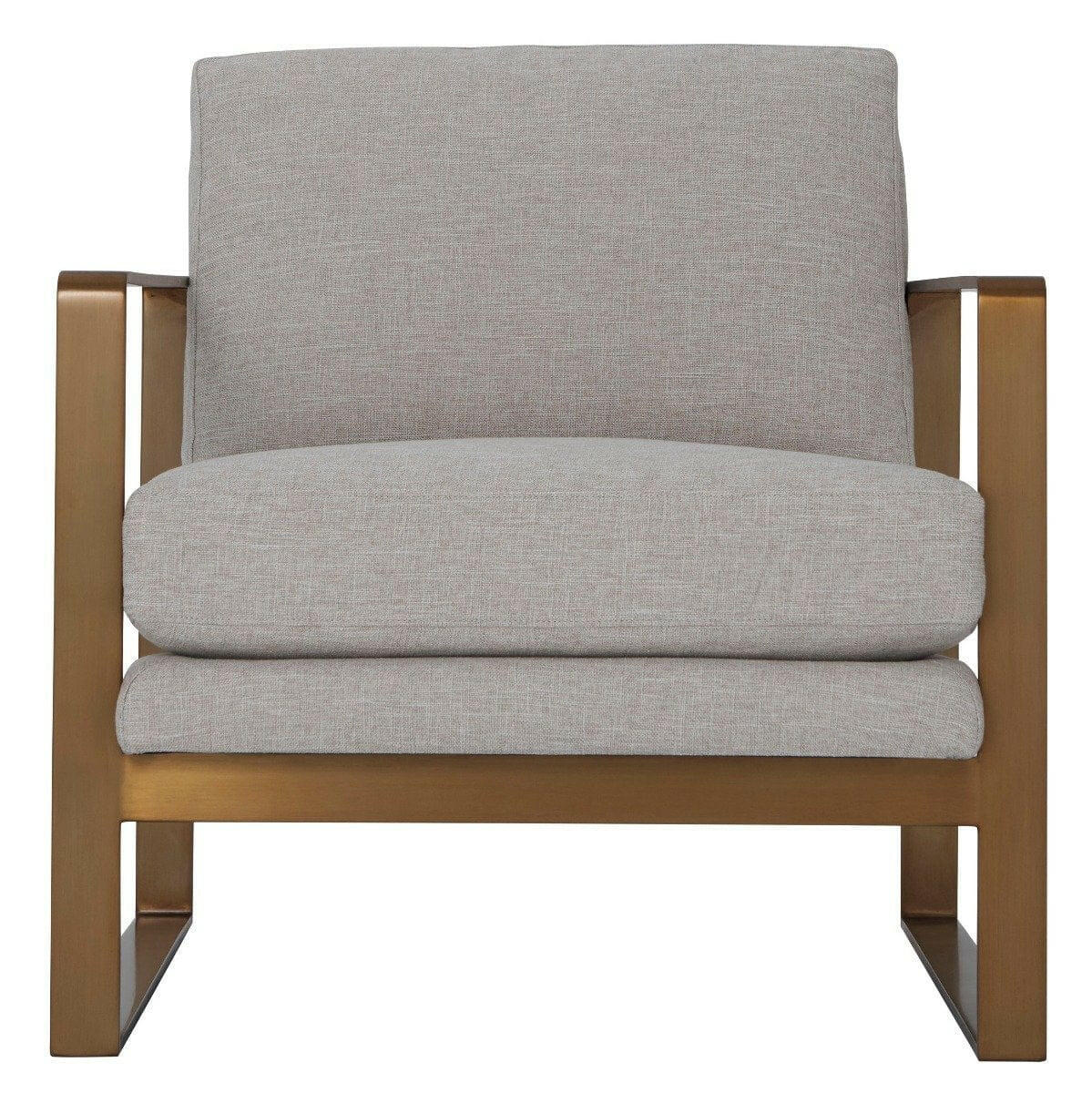 Ta Studio Club Chair Bower in Matrix Marble with Brass Leg.