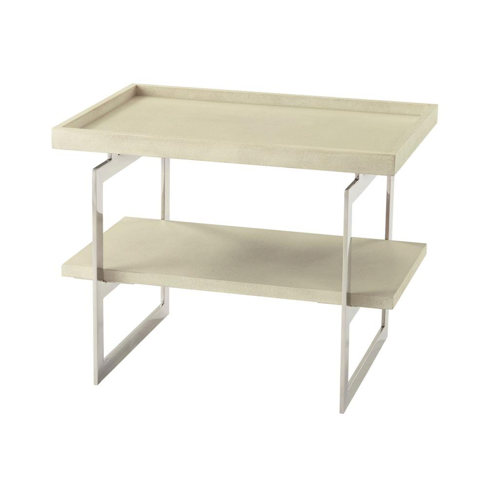 Theodore Alexander Living Ta Studio Side Table Landry in Overcast Finish House of Isabella UK