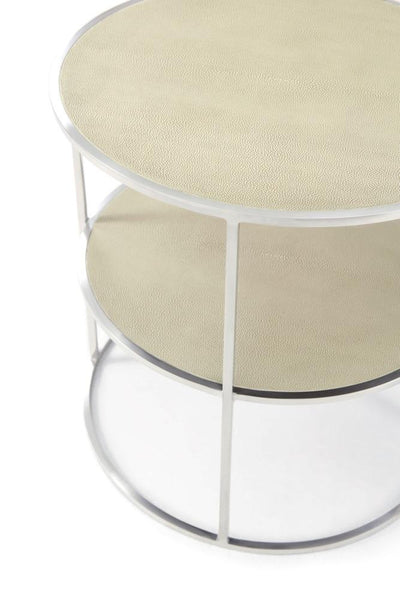 Theodore Alexander Living Ta Studio Side Table Tripp in Overcast Embossed House of Isabella UK