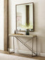 Ta Studio Tray Console Table Crazy X in Overcast.