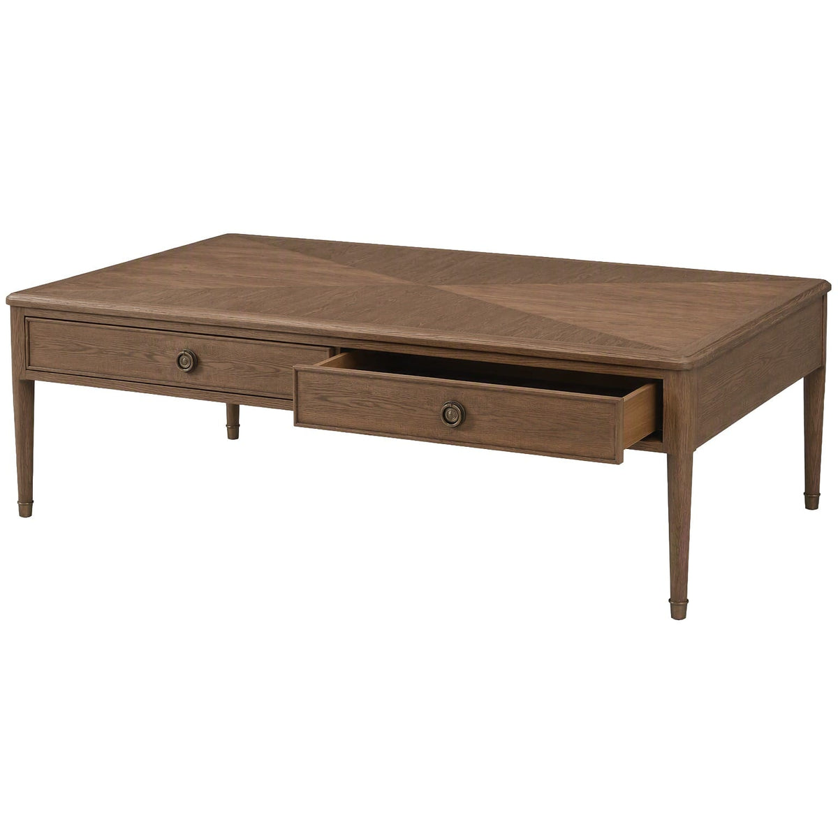 Theodore Alexander Living Thistlewood Storage Coffee Table in Tobacco House of Isabella UK