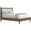 Markos Upholstered King Size Bed in Dark