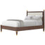 Markos Upholstered King Size Bed in Dark