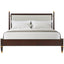 Markos Upholstered Super King Size Bed in Dark