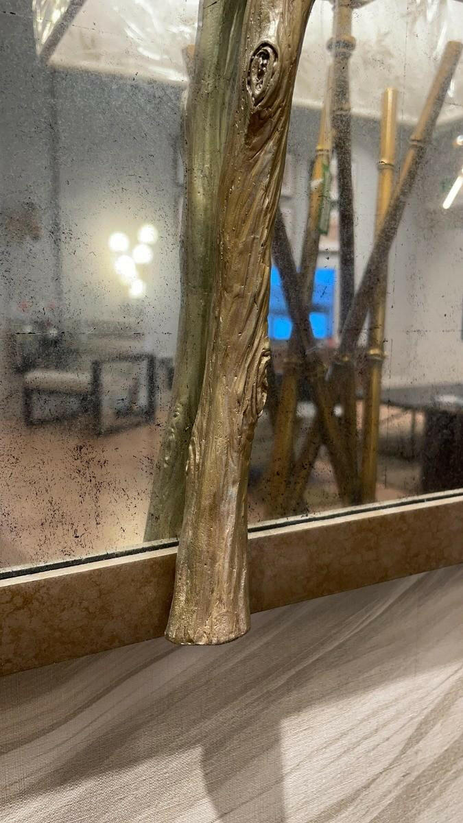 Wall Mirror Hawthorn Trio in Silver.