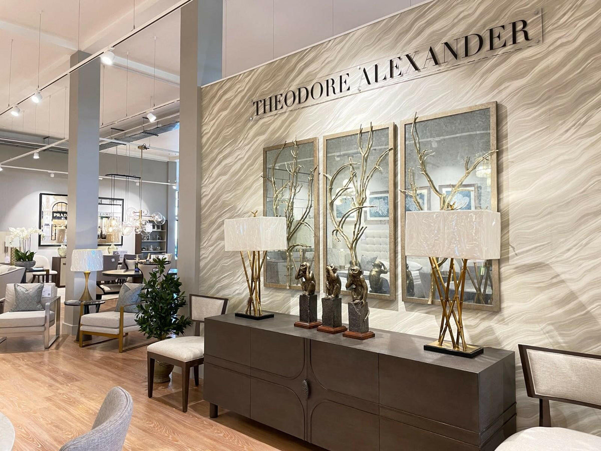 Wall Mirror Hawthorn Trio in Silver.