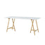 Theodore Alexander Office Kesden Bianco Marble Top Desk House of Isabella UK