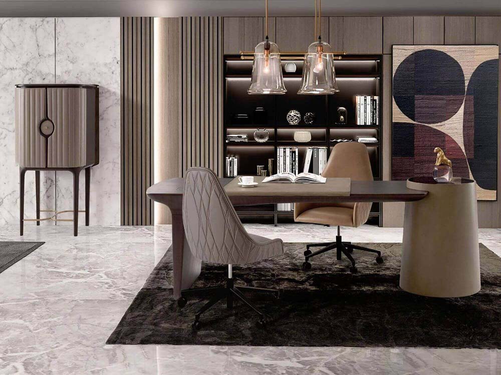 Theodore Alexander Office Prevail Executive Desk Armchair in Leather House of Isabella UK