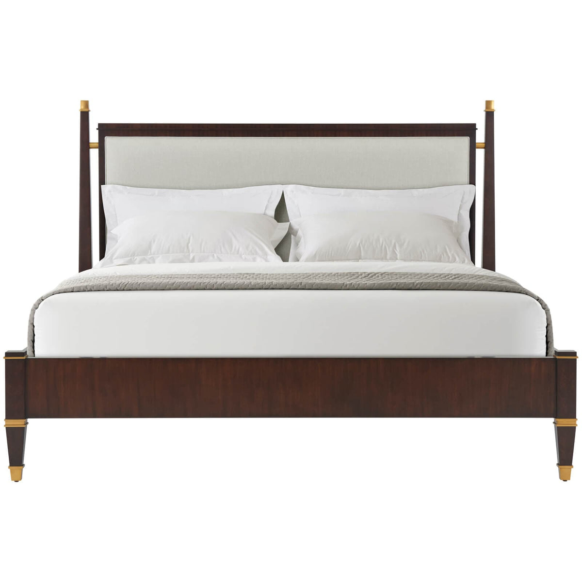 Theodore Alexander Sleeping Markos Upholstered Super King Size Bed in Dark House of Isabella UK