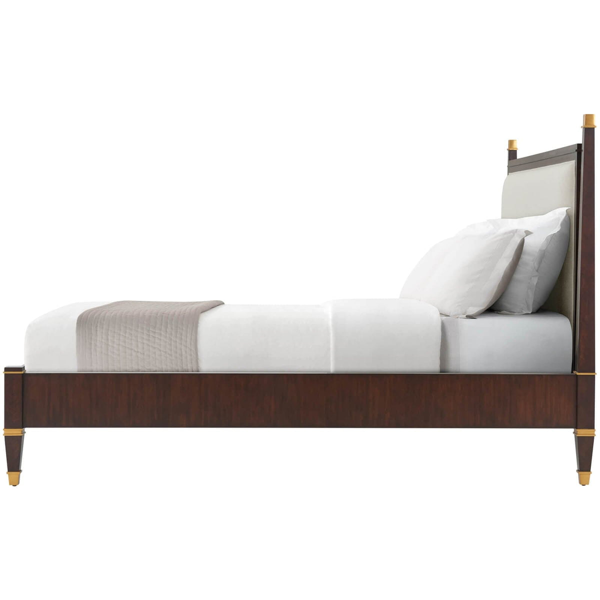 Theodore Alexander Sleeping Markos Upholstered Super King Size Bed in Dark House of Isabella UK