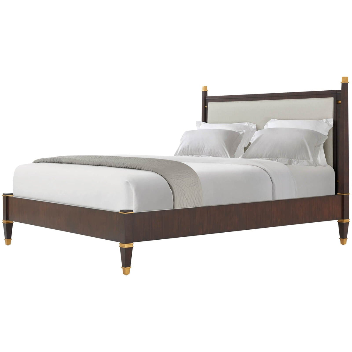 Theodore Alexander Sleeping Markos Upholstered Super King Size Bed in Dark House of Isabella UK