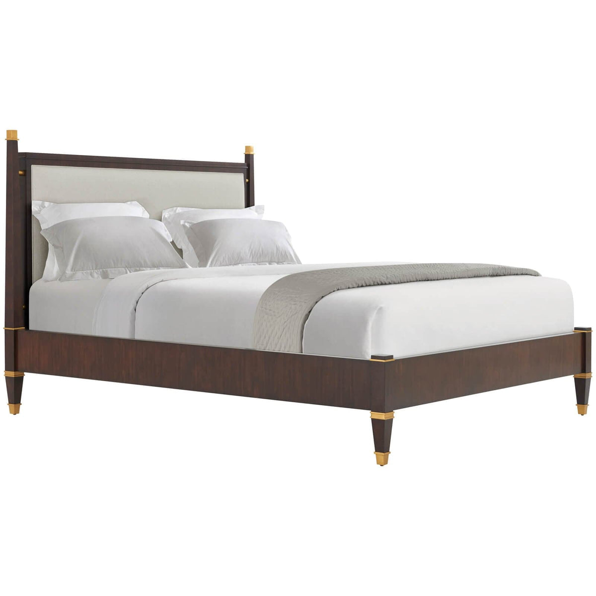 Theodore Alexander Sleeping Markos Upholstered Super King Size Bed in Dark House of Isabella UK
