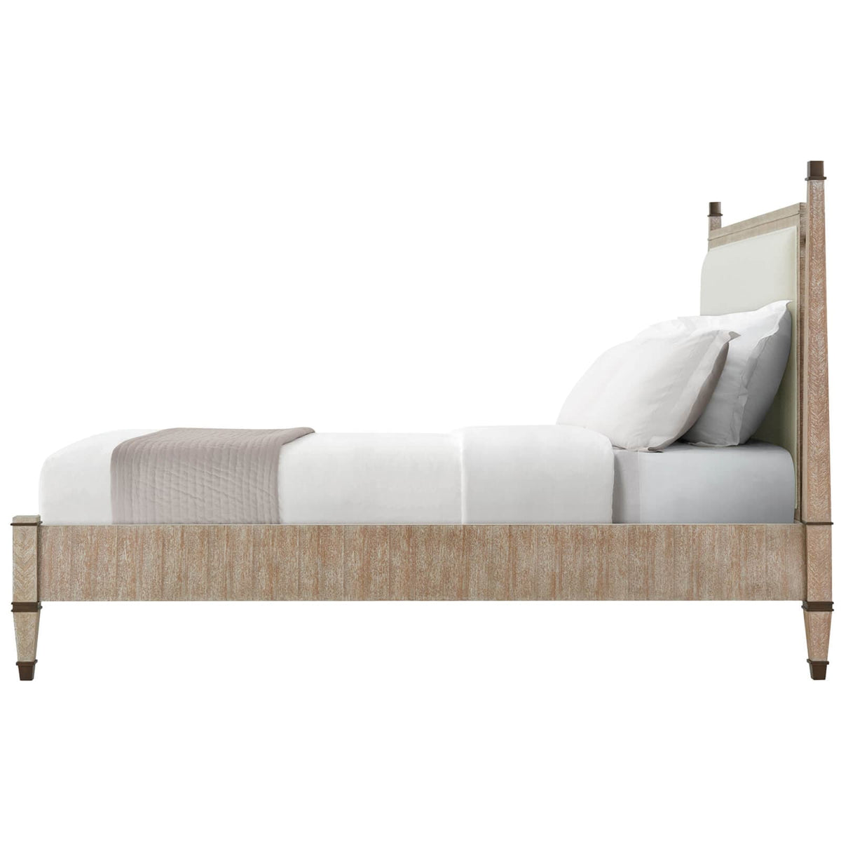 Theodore Alexander Sleeping Markos Upholstered Super King Size Bed in Light House of Isabella UK