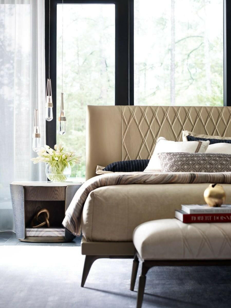 Theodore Alexander Amour Oval Bedside Table.