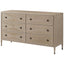 Theodore Alexander Sleeping Whitford 6-Drawer Chest of Drawers in Riverwash Oak House of Isabella UK