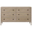 Theodore Alexander Sleeping Whitford 6-Drawer Chest of Drawers in Riverwash Oak House of Isabella UK
