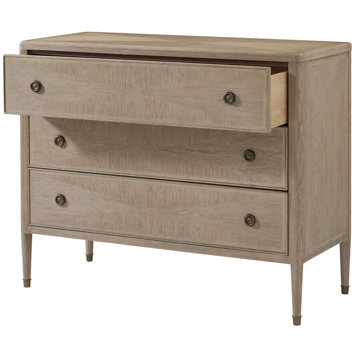 Theodore Alexander Sleeping Woodford Chest of Drawers in Riverwash Oak House of Isabella UK