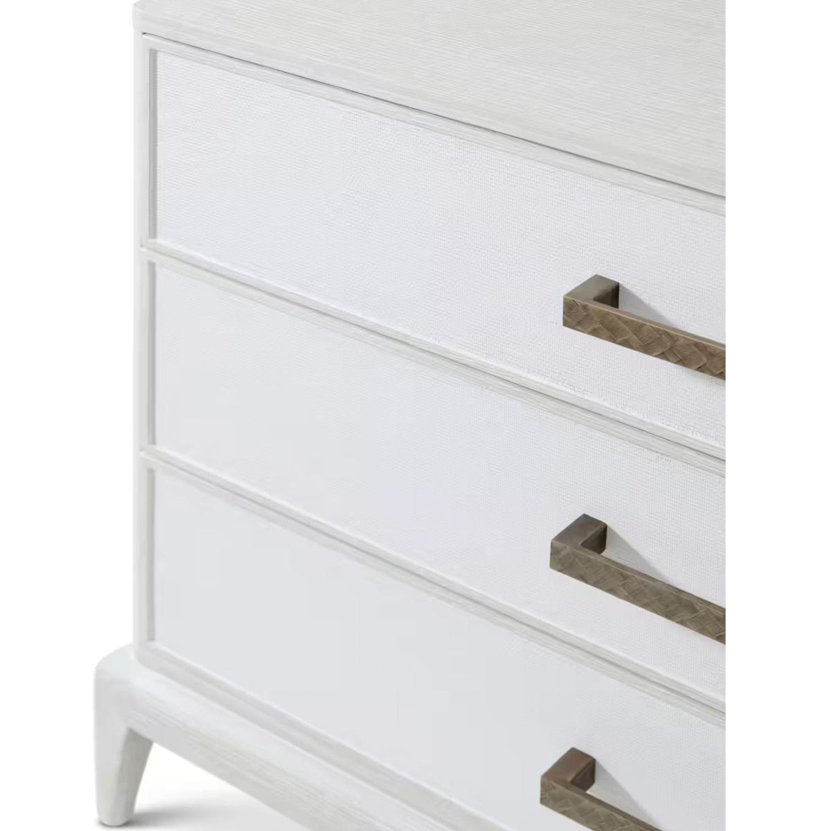 Theodore Alexander Sleeping Worth Bedside Table with Wallpaper Drawer Fronts House of Isabella UK