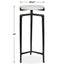 Tobias White Marble Slab Drink Table