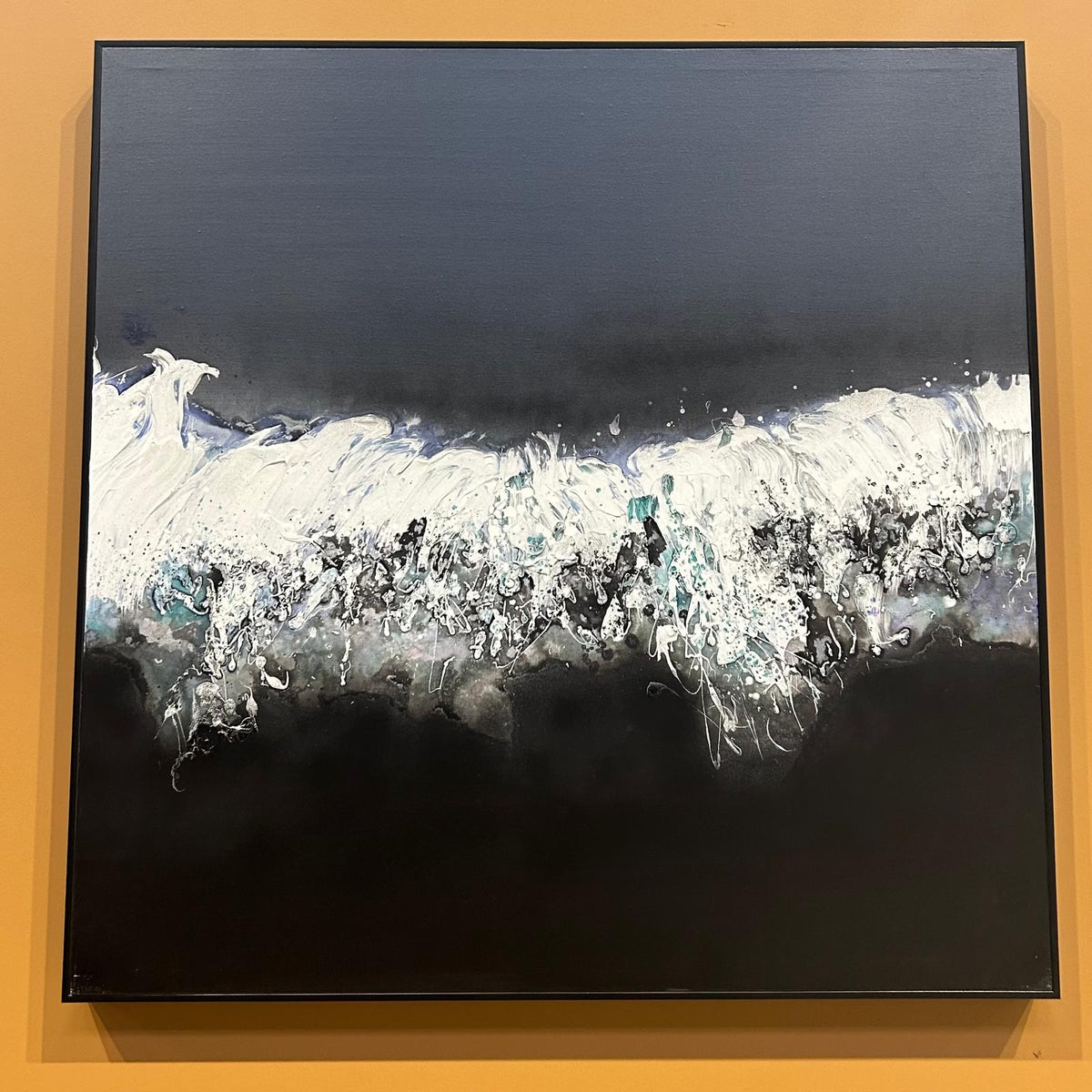 Dark Lake Oil Painting.