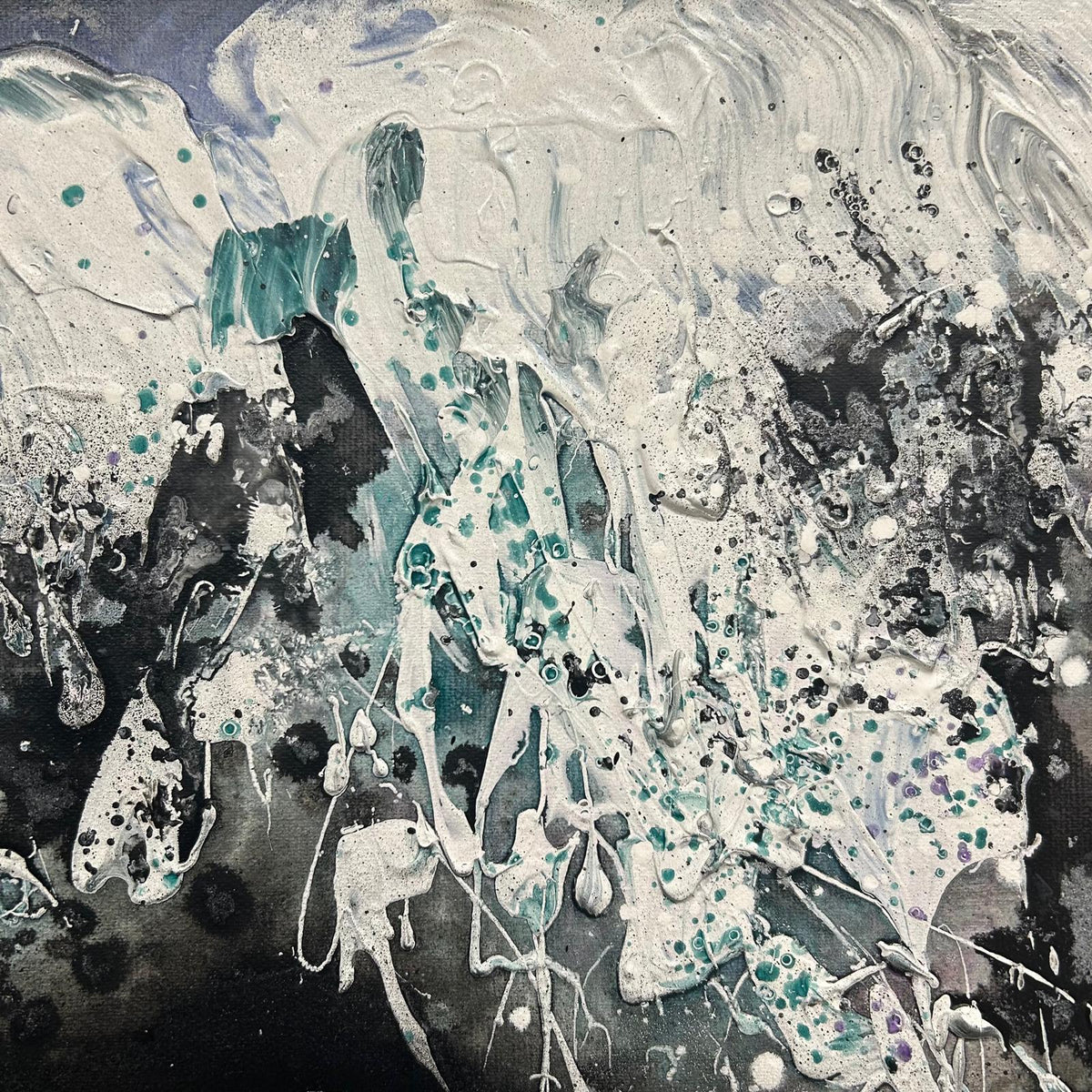 Dark Lake Oil Painting.