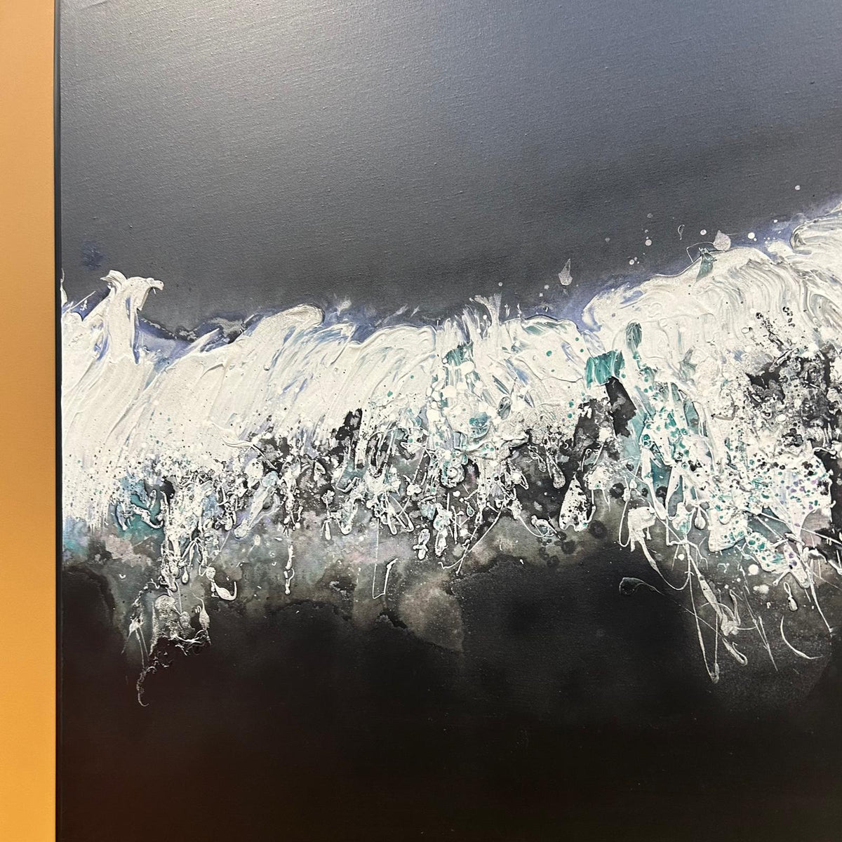 Dark Lake Oil Painting.