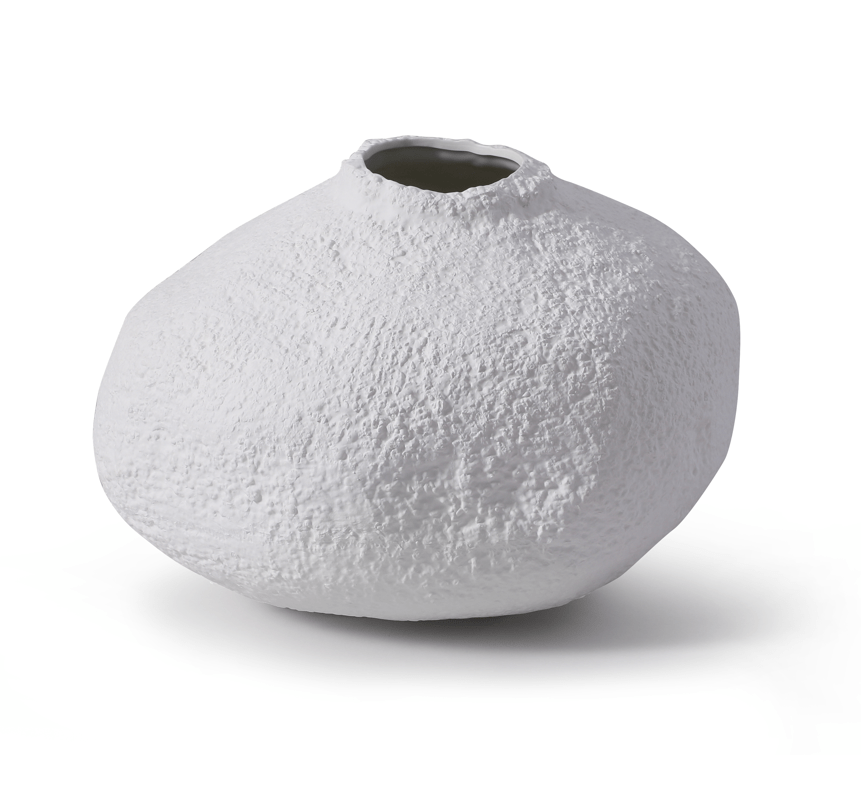 Hedron III Ceramic Pot.