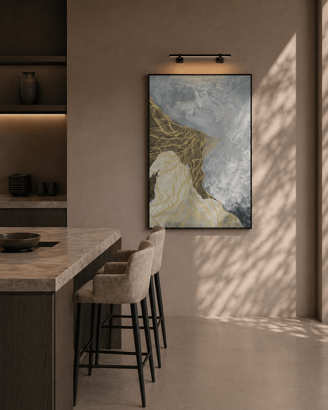 Tommy Franks Accessories Sandstorm Wall Art Oil Painting House of Isabella UK
