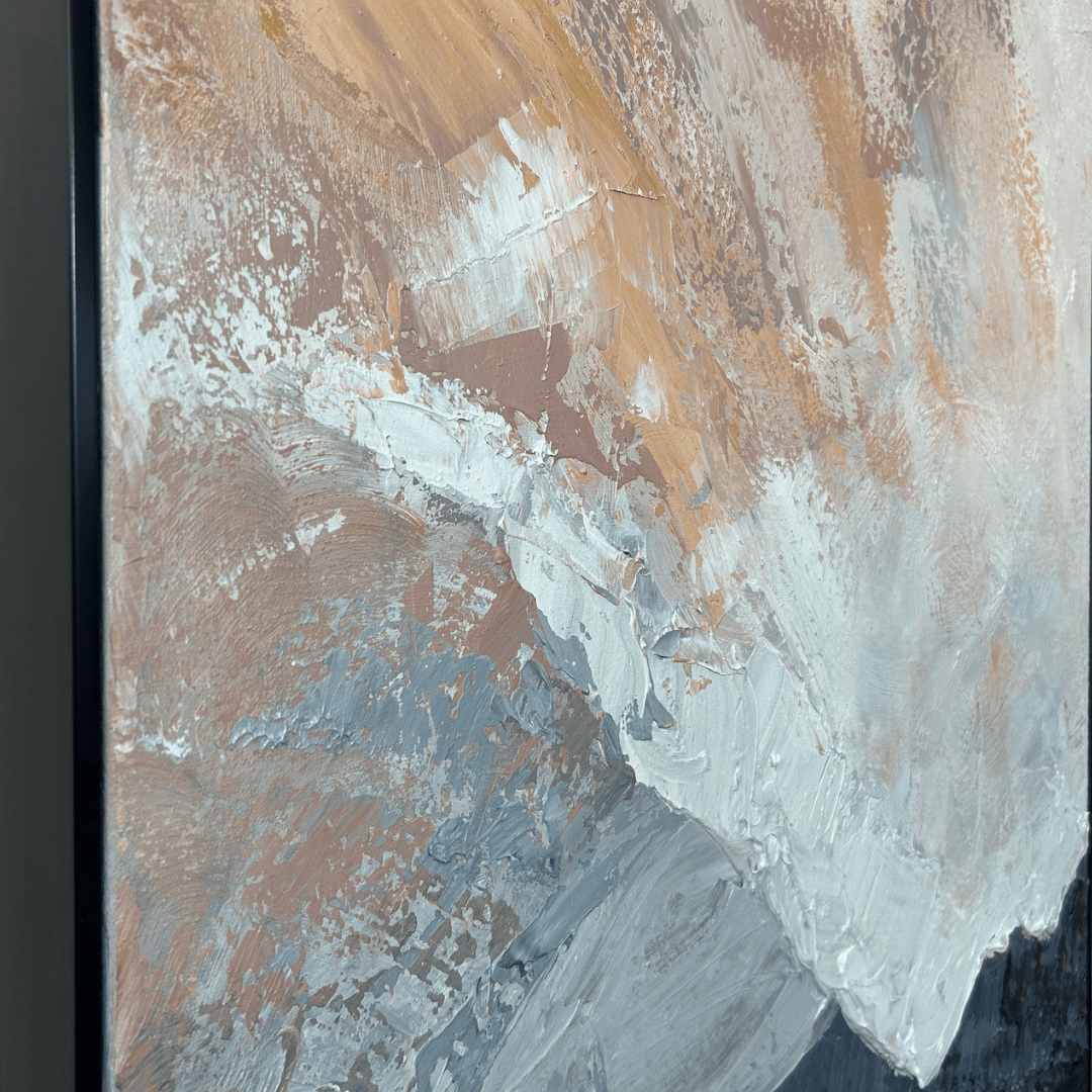 Winter Morning - Oil painting.