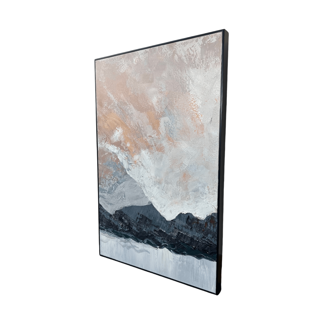 Winter Morning - Oil painting.