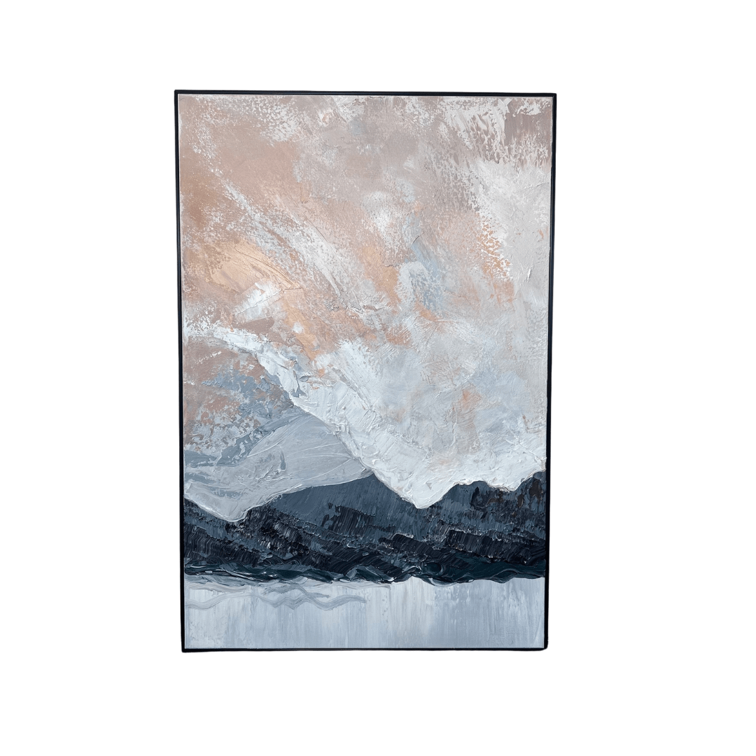 Winter Morning - Oil painting.